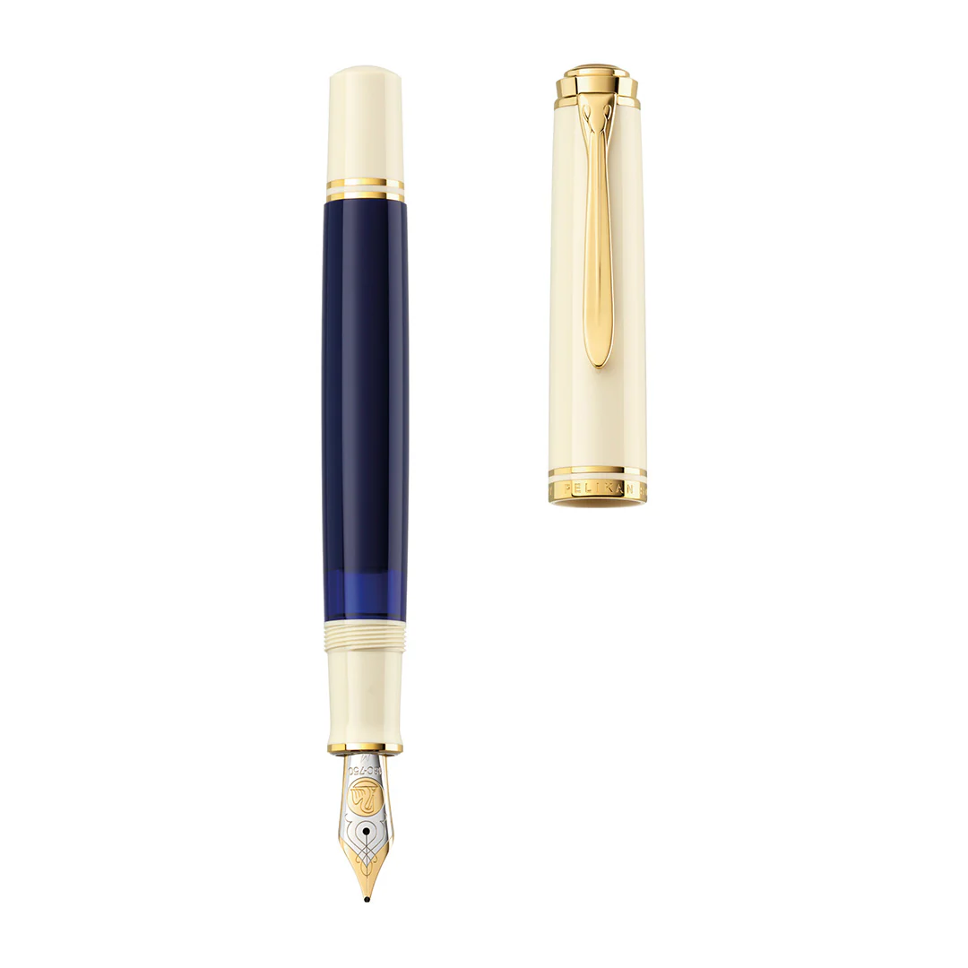 Pelikan Souveran M800 Special Edition Fountain Pen Cream Blue - Image 4