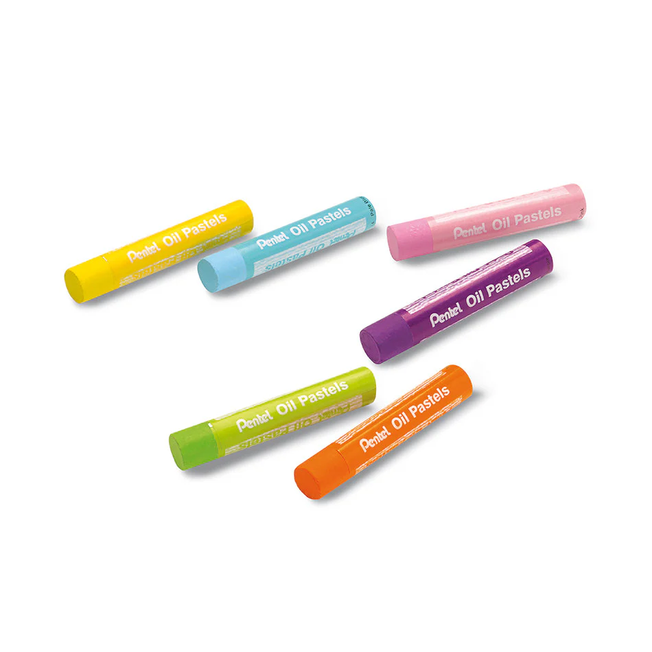 Pentel Large Oil Pastel Set of 12 - Image 2