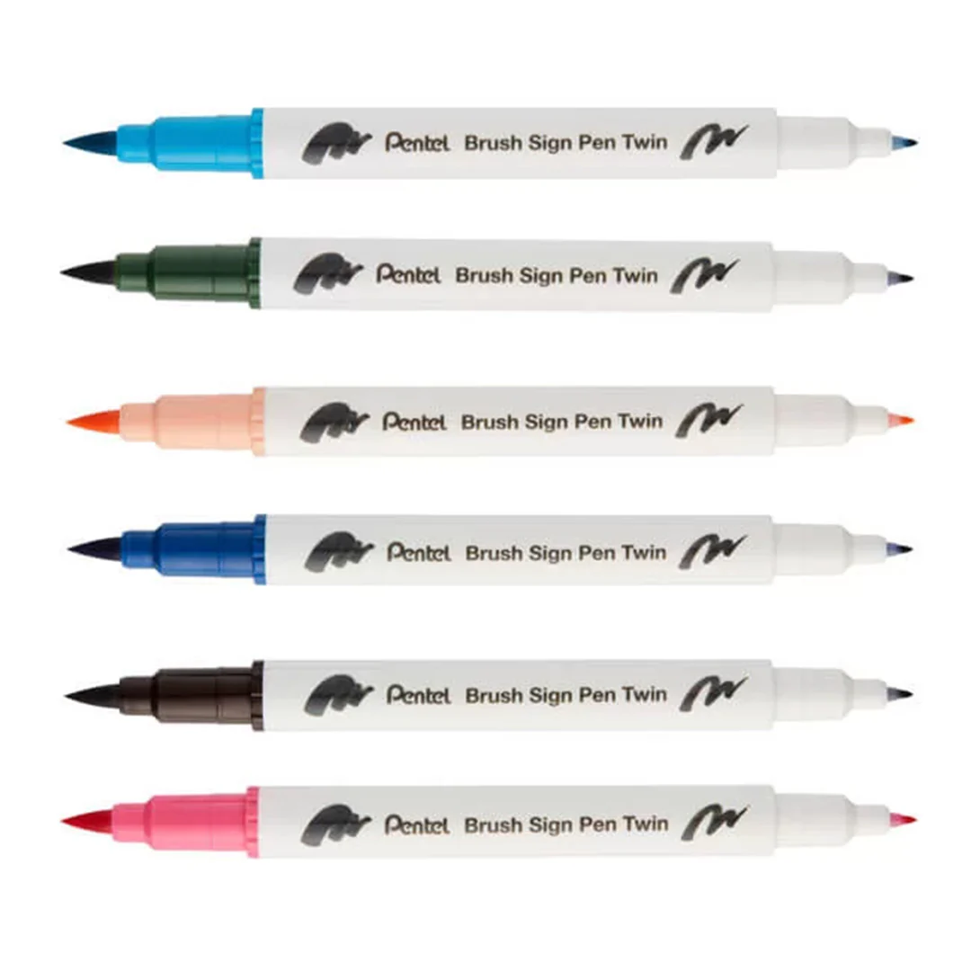 Pentel Touch Brush Sign Pen Twin Tip SESW30C - Image 7
