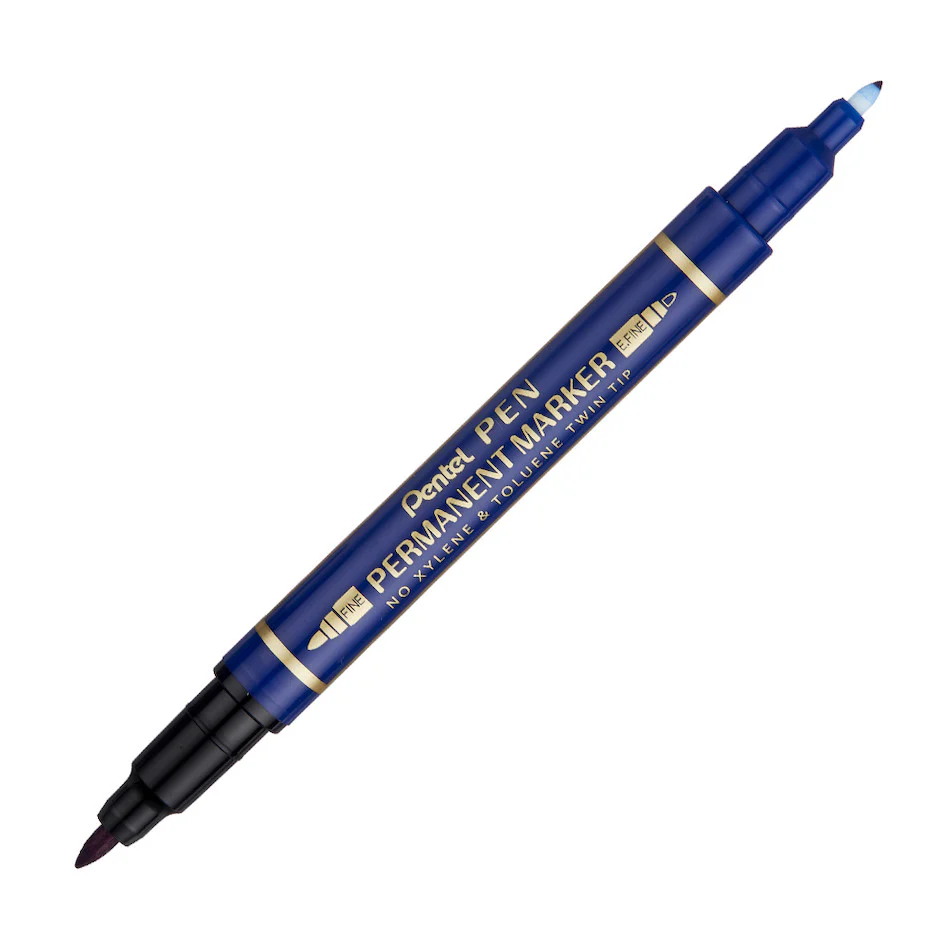 Pentel Twin-Tipped Permanent Marker Pen N75W - Image 2