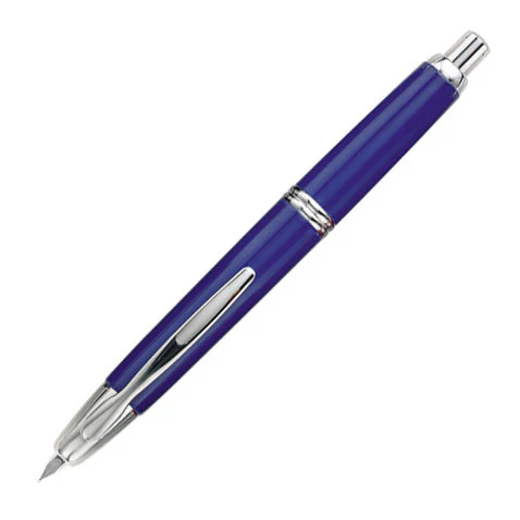 Pilot Capless Fountain Pen Rhodium Trim Blue