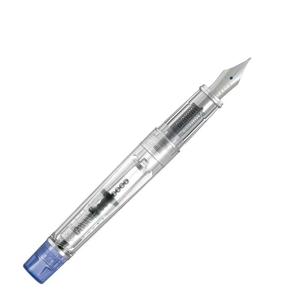 Pilot Prera Fountain Pen Transparent with Blue Trim - Image 2