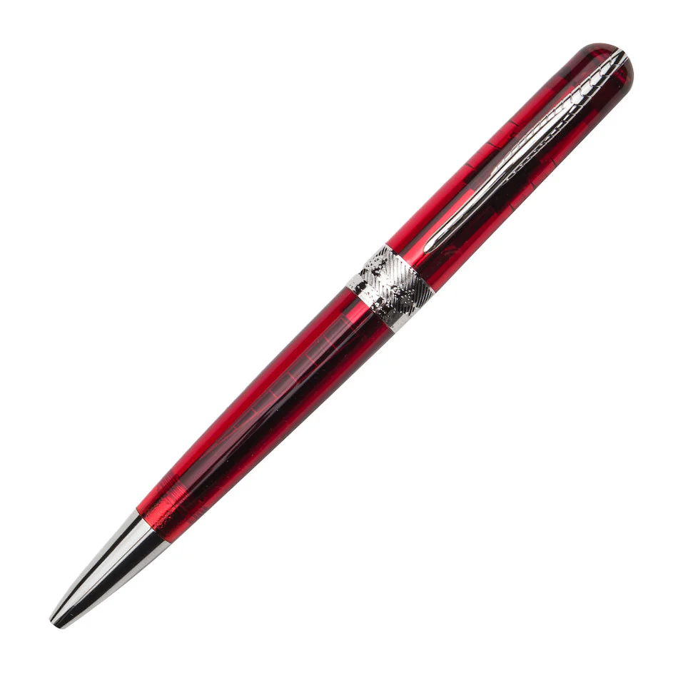 Pineider Avatar UR Demo Black Finitures Ballpoint Pen Wine Red