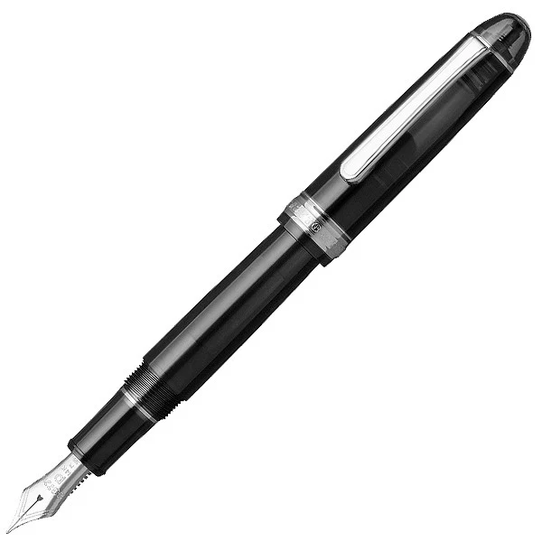 Platinum #3776 Century Fountain Pen Black Diamond with Rhodium Trim