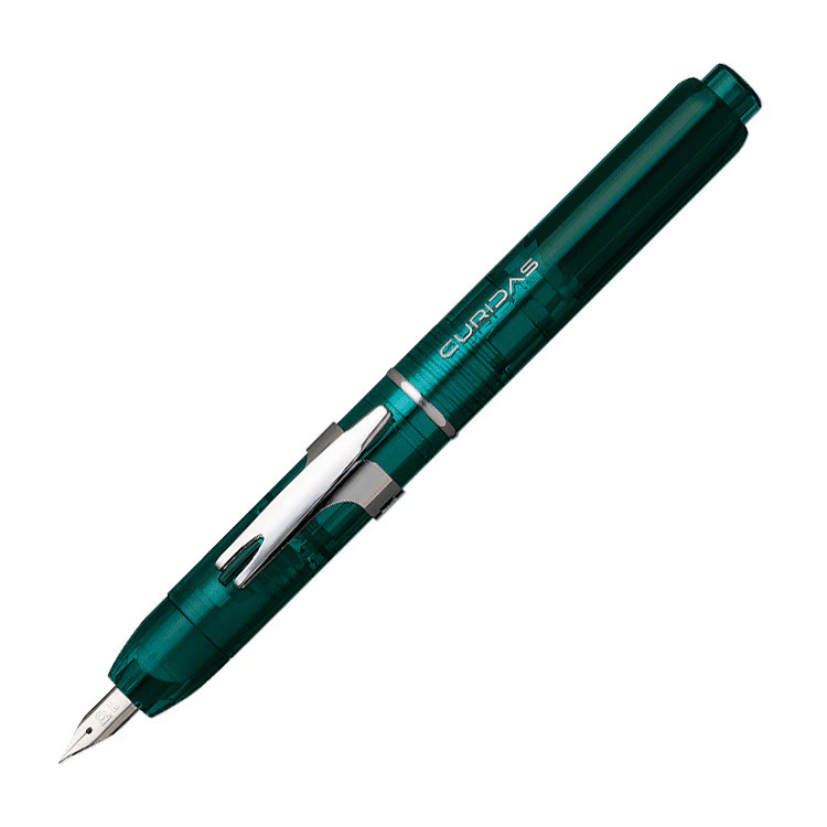 Platinum Curidas Retractable Fountain Pen Urban Green