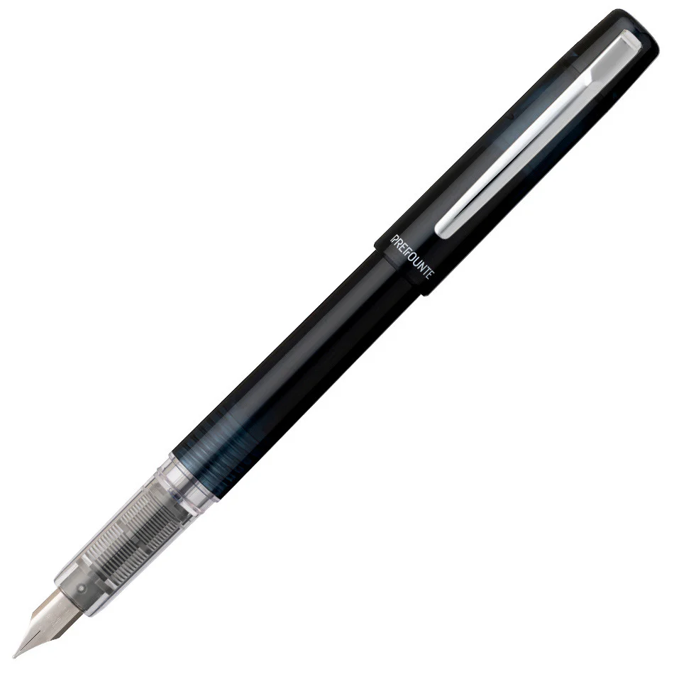 Platinum Prefounte Fountain Pen Graphite Blue