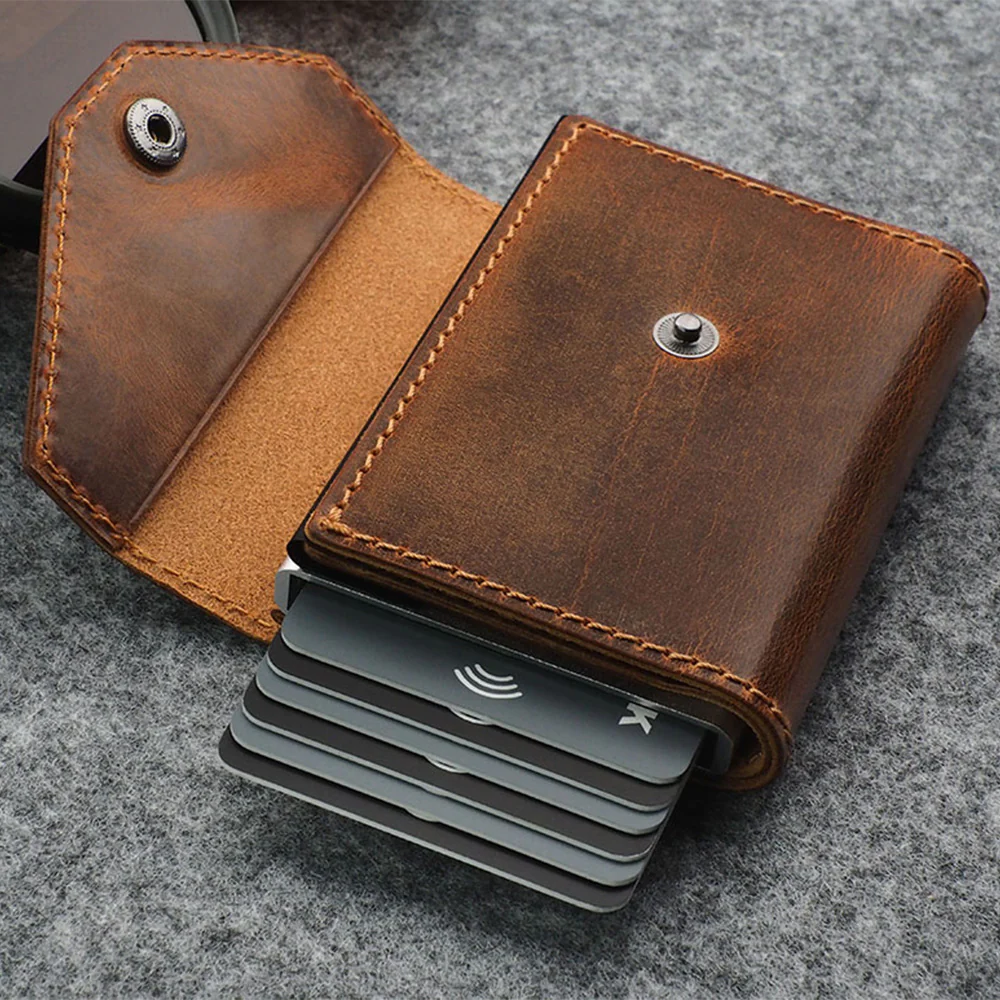 Pularys PORTER Saddle Leather RFID Wallet - Image 2