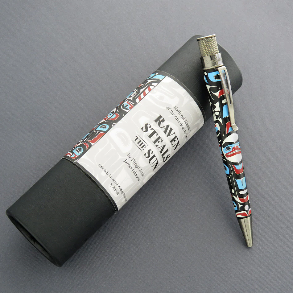 Retro 51 Smithsonian Rollerball Pen Raven Steals The Sun - Image 2