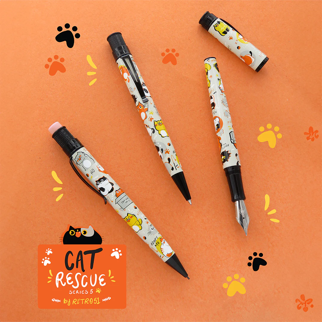 Retro 51 Tornado Ballpoint Pen Cat Rescue #5 - Image 3
