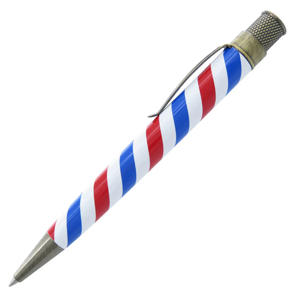 Retro 51 Tornado Vintage Metalsmith Rollerball Pen Brutus "Barber Pole" - Image 2