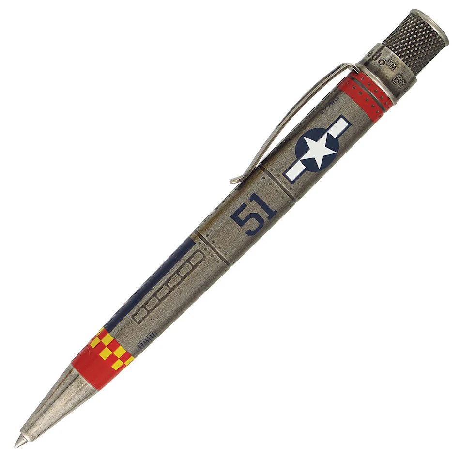 Retro 51 Tornado Vintage Metalsmith Rollerball Pen P51 Mustang - Image 2