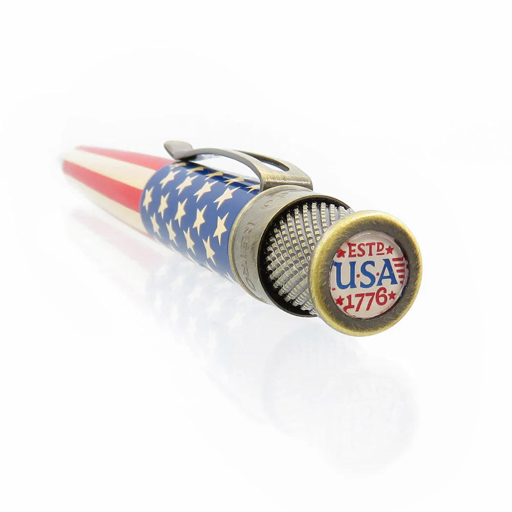 Retro 51 Tornado Vintage Metalsmith Rollerball Pen Tribute 250 Flag - Image 3