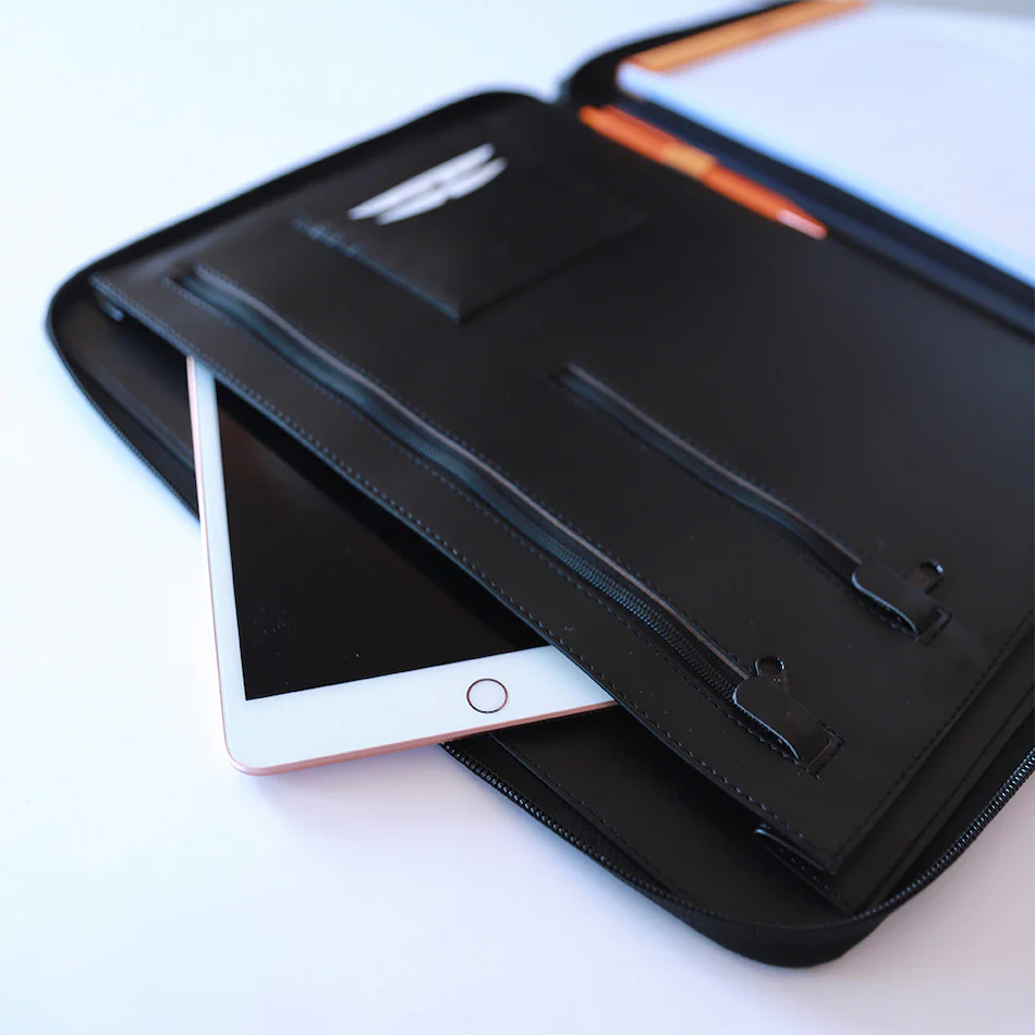 Rhodia Large Zipped Portfolio A4 Poppy - Image 3