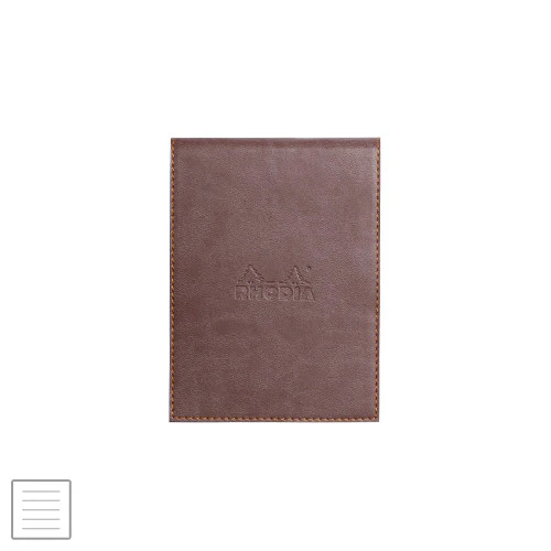 Rhodia Rhodiarama Leatherette Refillable Notepad No.12 (95 x 130) Chocolate