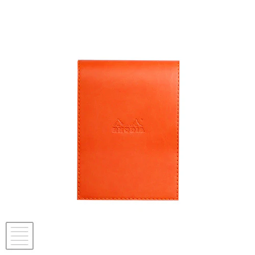 Rhodia Rhodiarama Leatherette Refillable Notepad No.13 (115 x 158) Tangerine