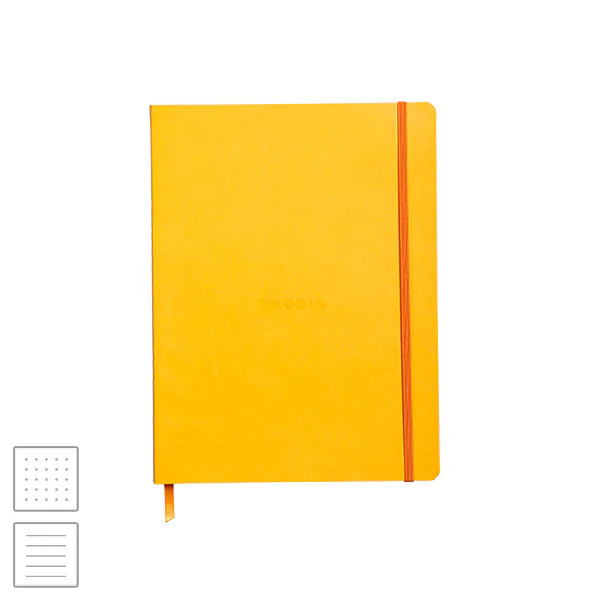 Rhodia Rhodiarama Softcover Notebook (190 x 250) Daffodil Yellow