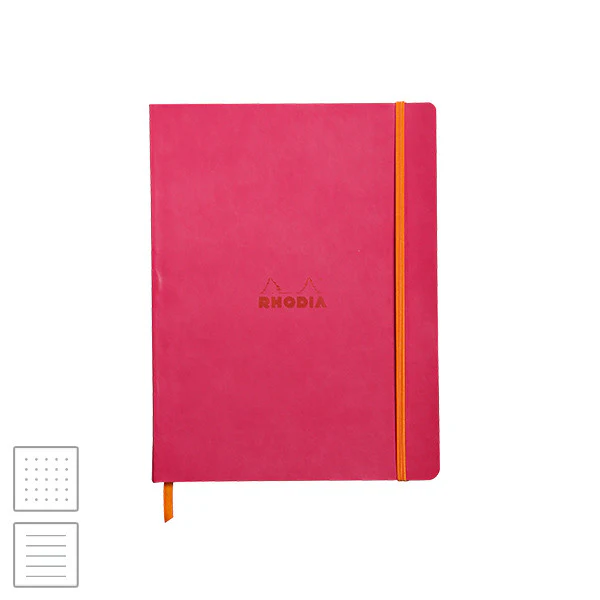 Rhodia Rhodiarama Softcover Notebook (190 x 250) Raspberry