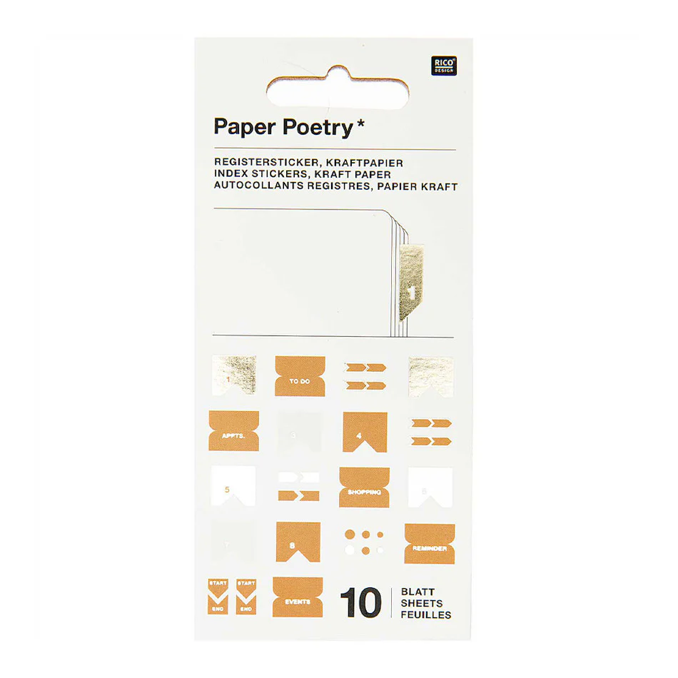Rico Stickerbook Index Kraft