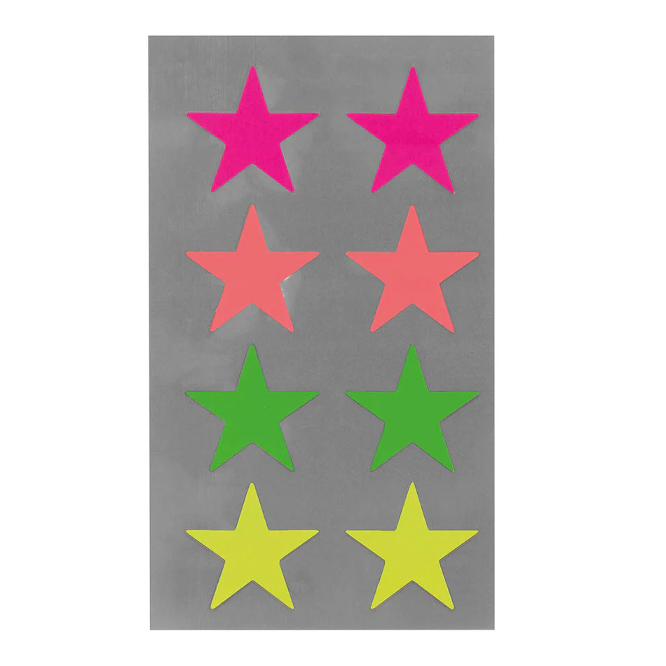 Rico Stickers Stars Neon Large