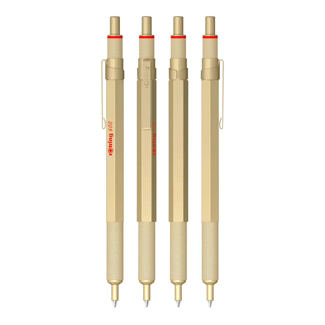 rotring 600 Ballpoint Pen Gold - Image 3