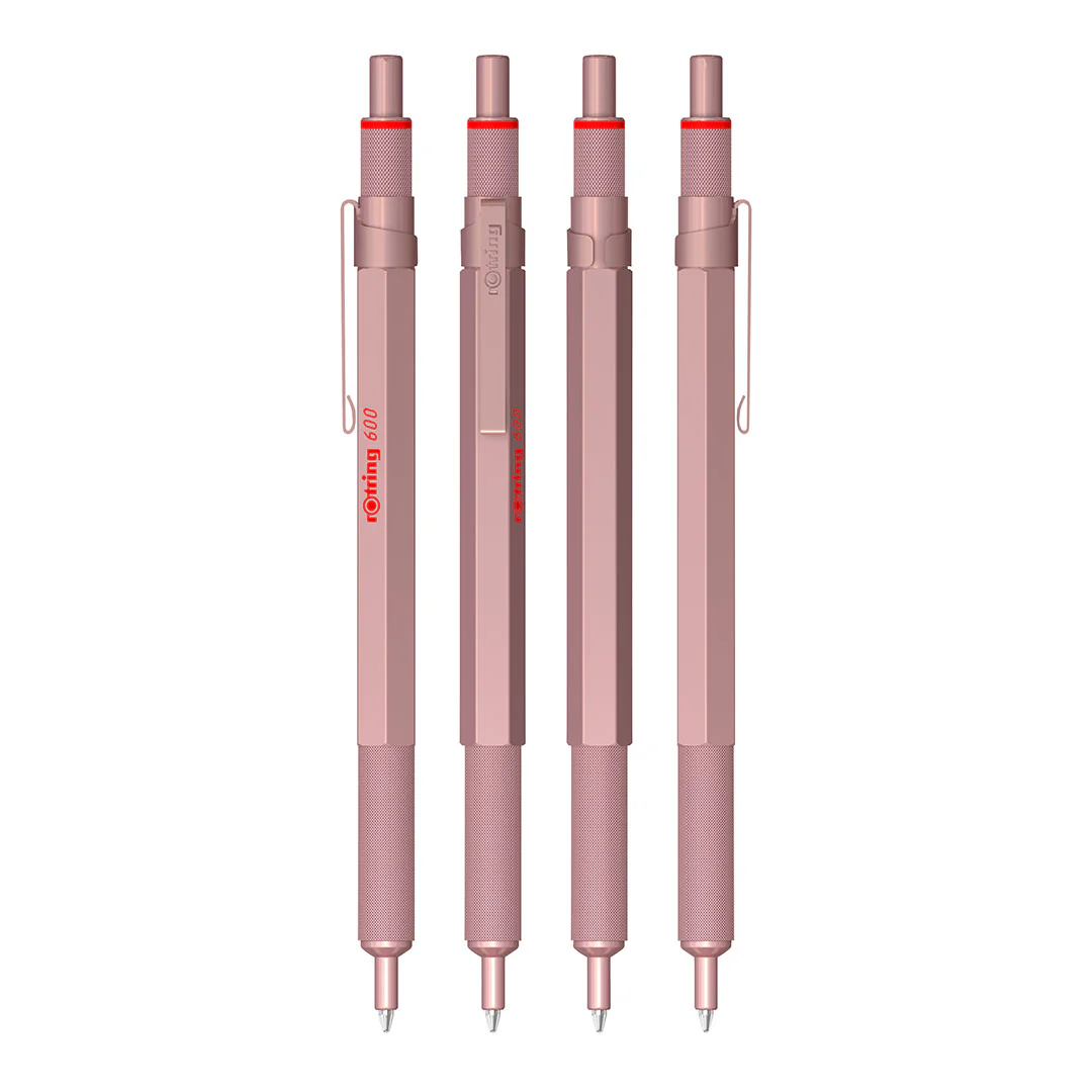 rotring 600 Ballpoint Pen Rose Gold - Image 4