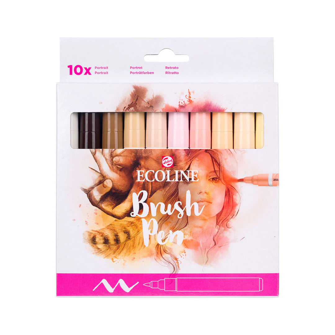 Royal Talens Ecoline Brushpen Set of 10 Skin