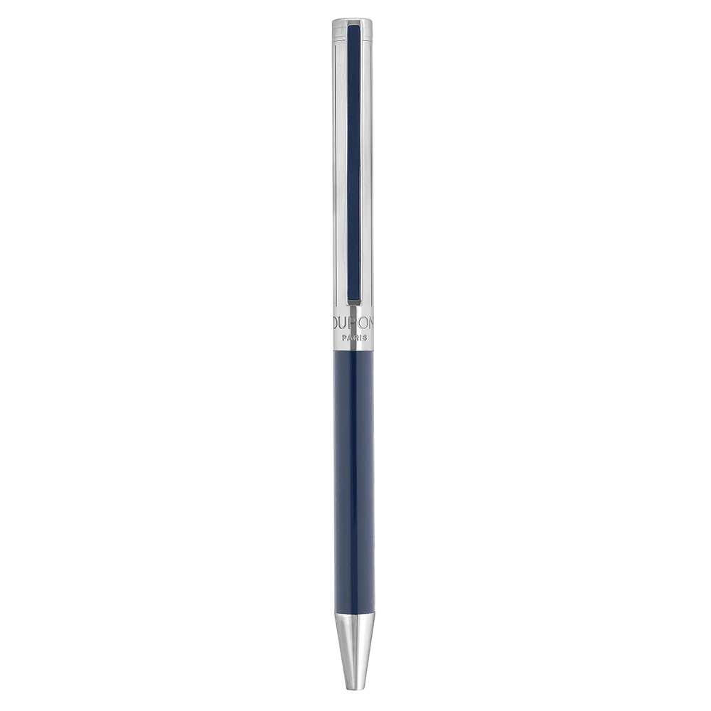 S.T. Dupont Classique Ballpoint Pen Blue and Palladium - Image 3