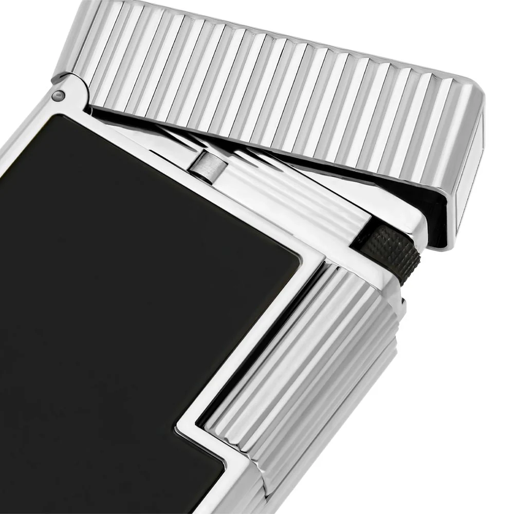 S.T.Dupont Line 1 Vertical Line Lighter Black and Palladium - Image 2