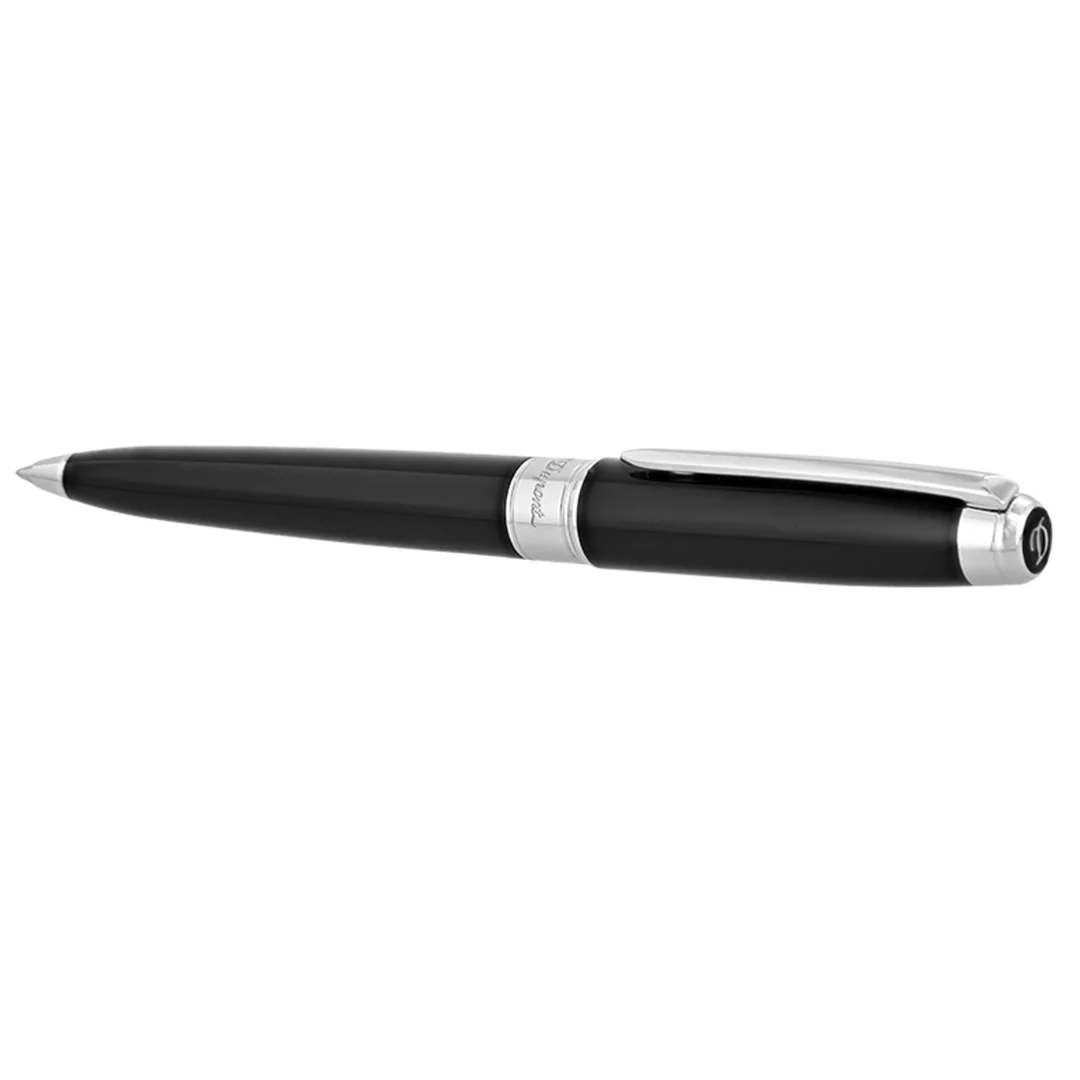 S.T. Dupont Line D Eternity Ballpoint Pen Black Silver - Image 2