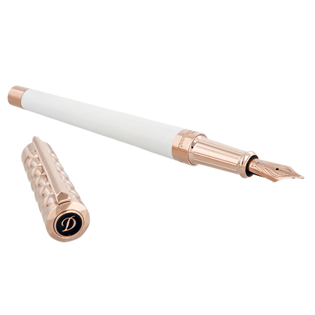 S.T. Dupont Liberte Fountain Pen Duo White Gold - Image 2