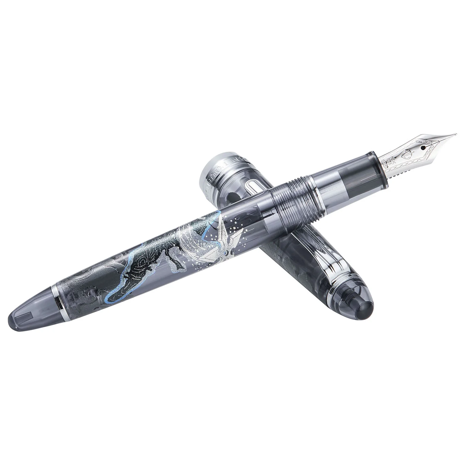 Sailor 1911 2nd Edition Ninja Yuubi Maki-e Fountain Pen Star 14K Nib - Image 3