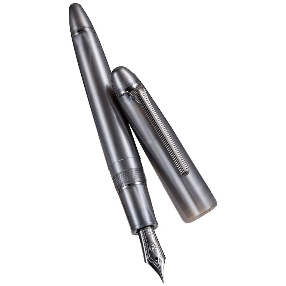 Sailor 1911 Ringless Metallic Fountain Pen Simply Gray 21K Nib - Image 3