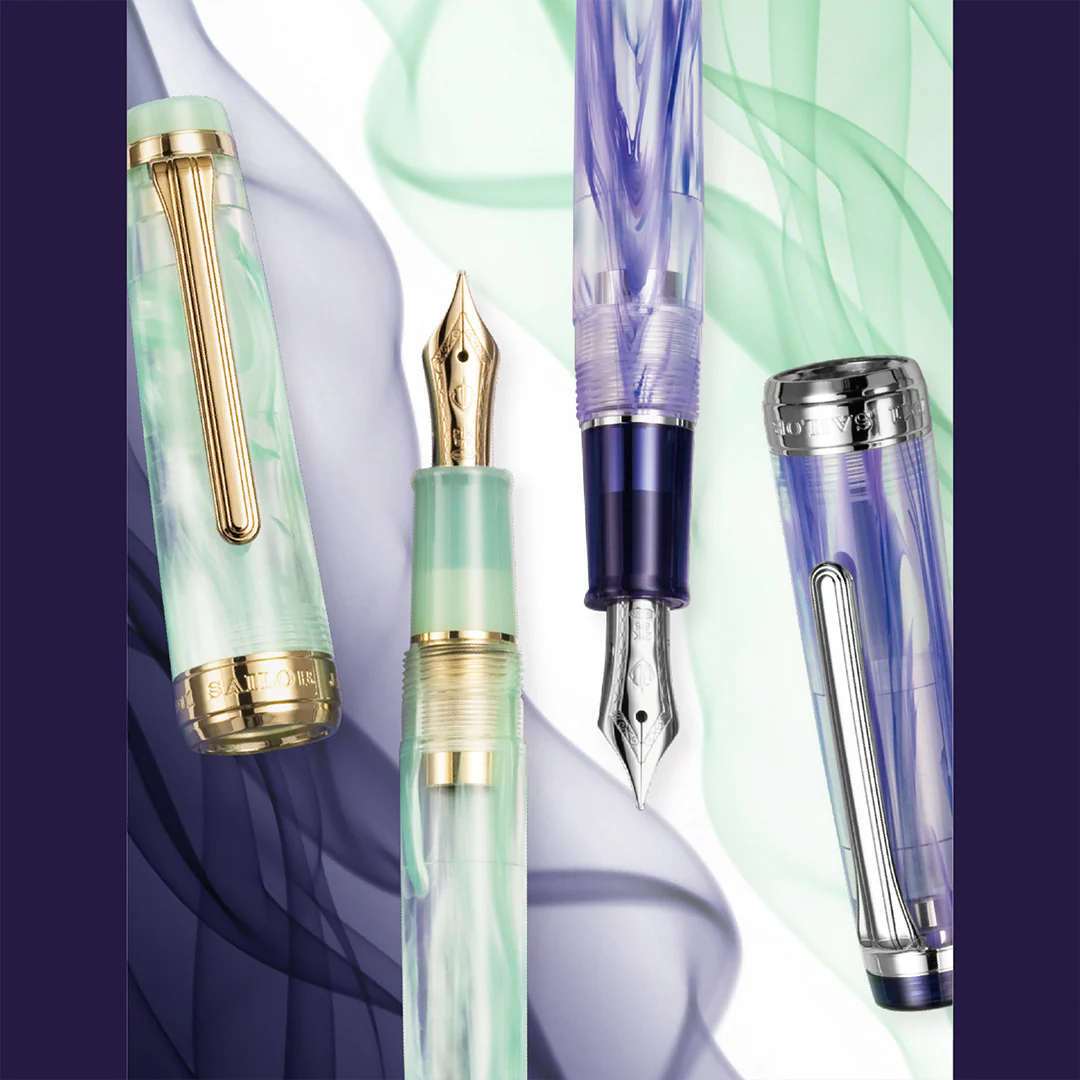 Sailor Professional Gear Regular Fountain Pen Veilio Acrylic Violet 21K Nib - Image 10
