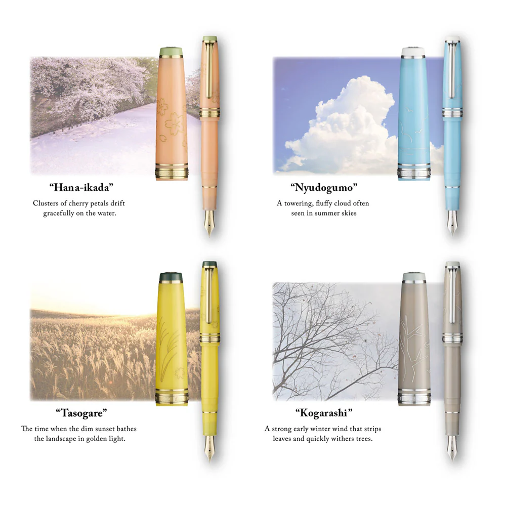 Sailor Professional Gear Slim Japanese Scenery Fountain Pen Hana-ikada - Image 3