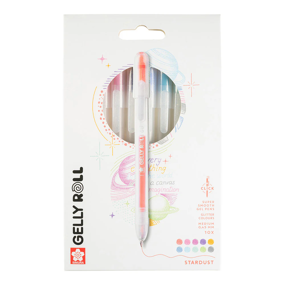 Sakura Gelly Roll Retractable Stardust Set of 10