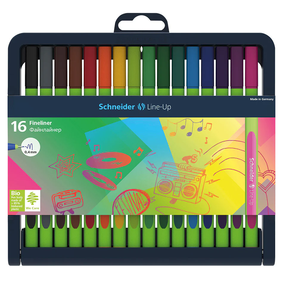 Schneider Line-Up Fineliner Assorted Set of 16