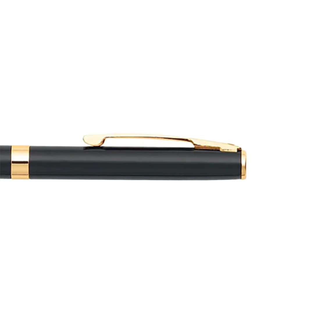 Sheaffer Sagaris E9471 Ballpoint Pen Glossy Black with Gold Tone Trim - Image 3