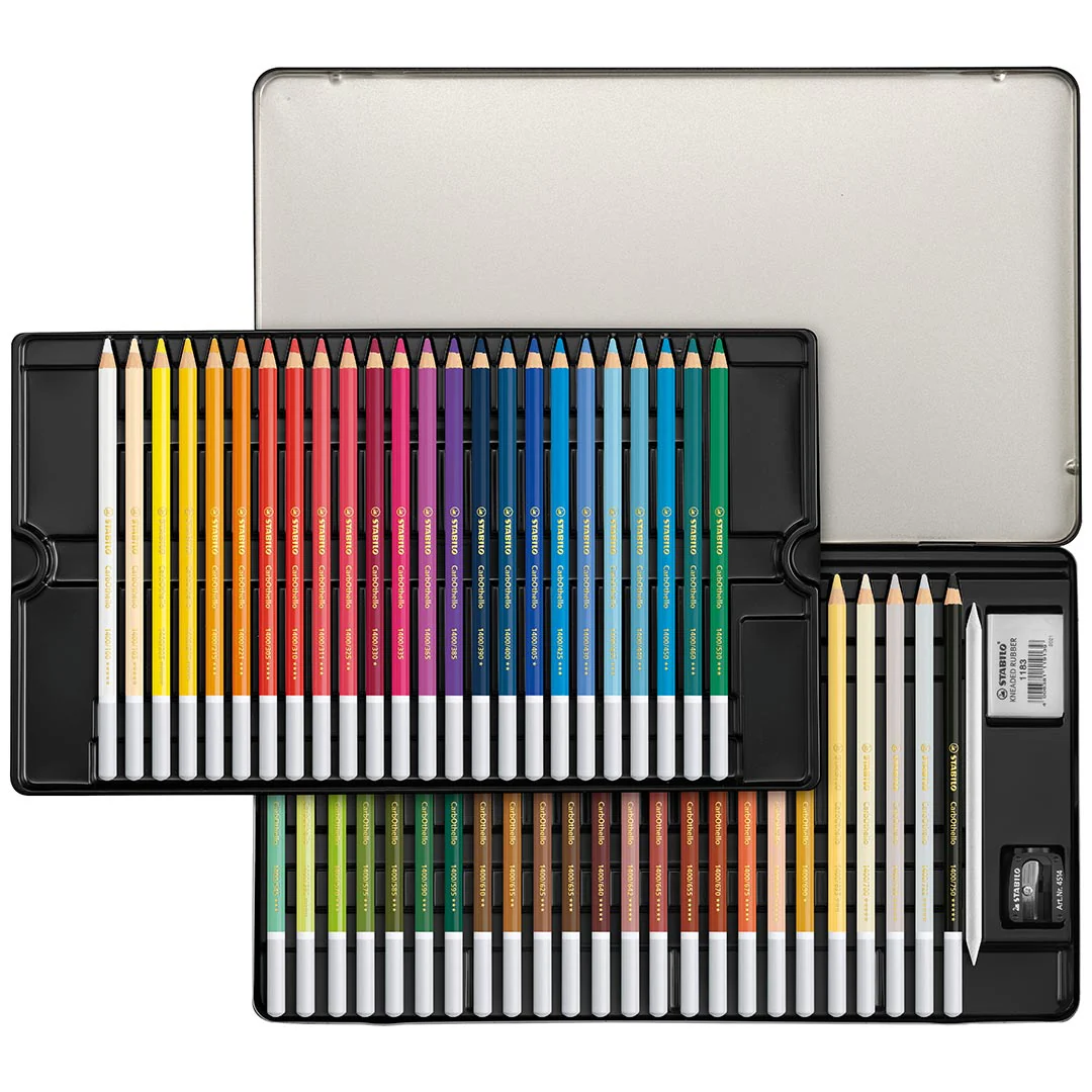 STABILO CarbOthello Metal Box Of 48 Assorted Colours Arty 2023 - Image 3