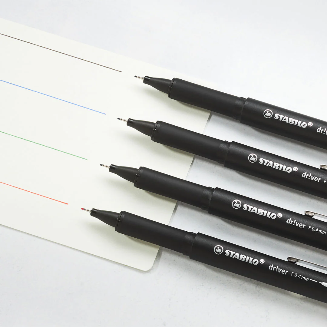 STABILO dr!ver Premium Fineliner Set of 4 Fine - Image 2