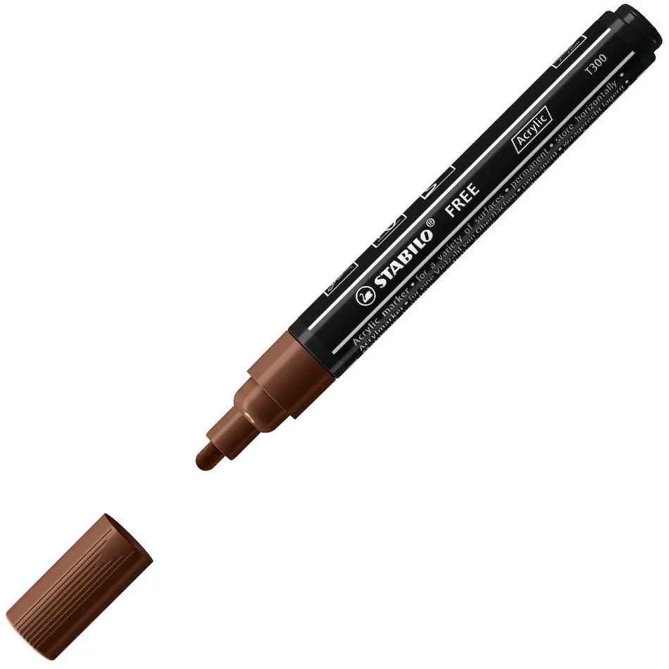 STABILO FREE T300 Acrylic Marker Pen Bullet Tip 2-3mm - Image 10