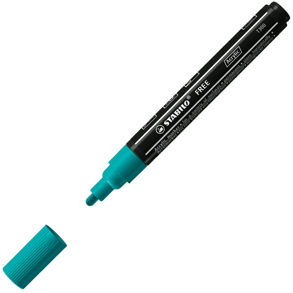 STABILO FREE T300 Acrylic Marker Pen Bullet Tip 2-3mm - Image 13
