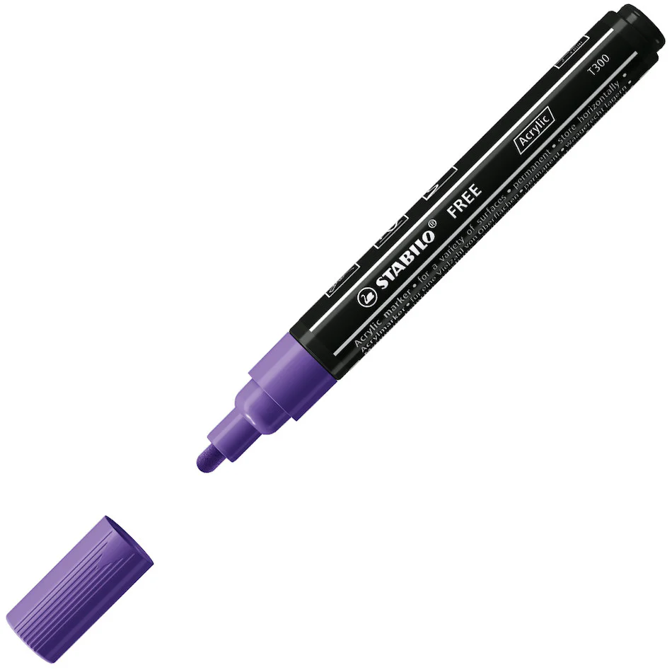 STABILO FREE T300 Acrylic Marker Pen Bullet Tip 2-3mm - Image 15