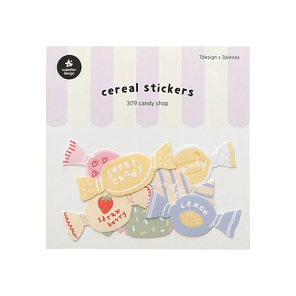 Suatelier Cereal Sticker Candy Shop (309)