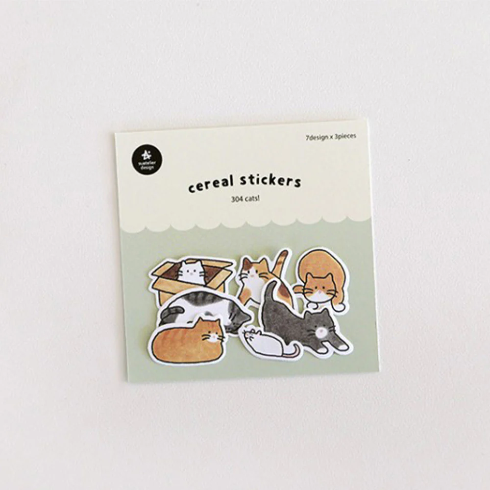 Suatelier Cereal Sticker Cats! (304) - Image 2