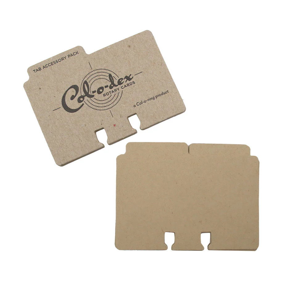 The Well-Appointed Desk Col-o-Dex Tab Accessory Pack Tan - Image 2