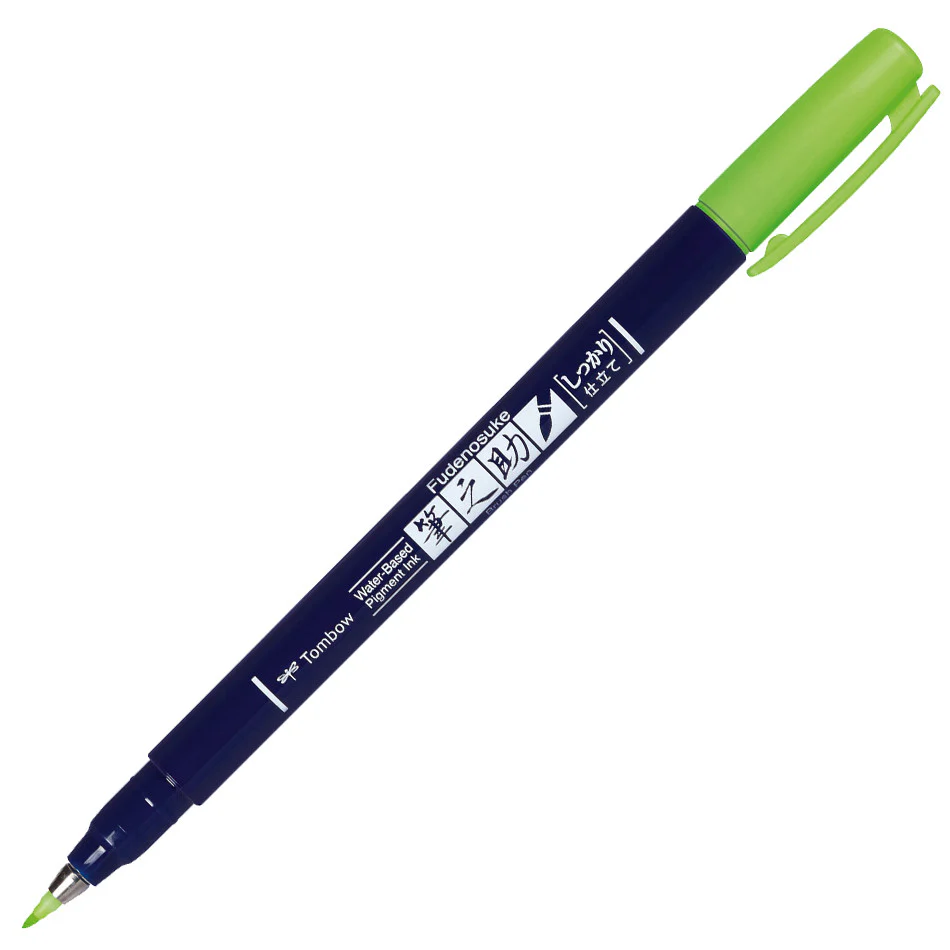 Tombow Fudenosuke Neon Colour Brush Pen - Image 2