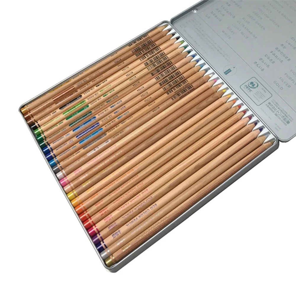 Tombow Ki-Monogatari Recycled Pencil Set of 24 Coloured Pencils - Image 2