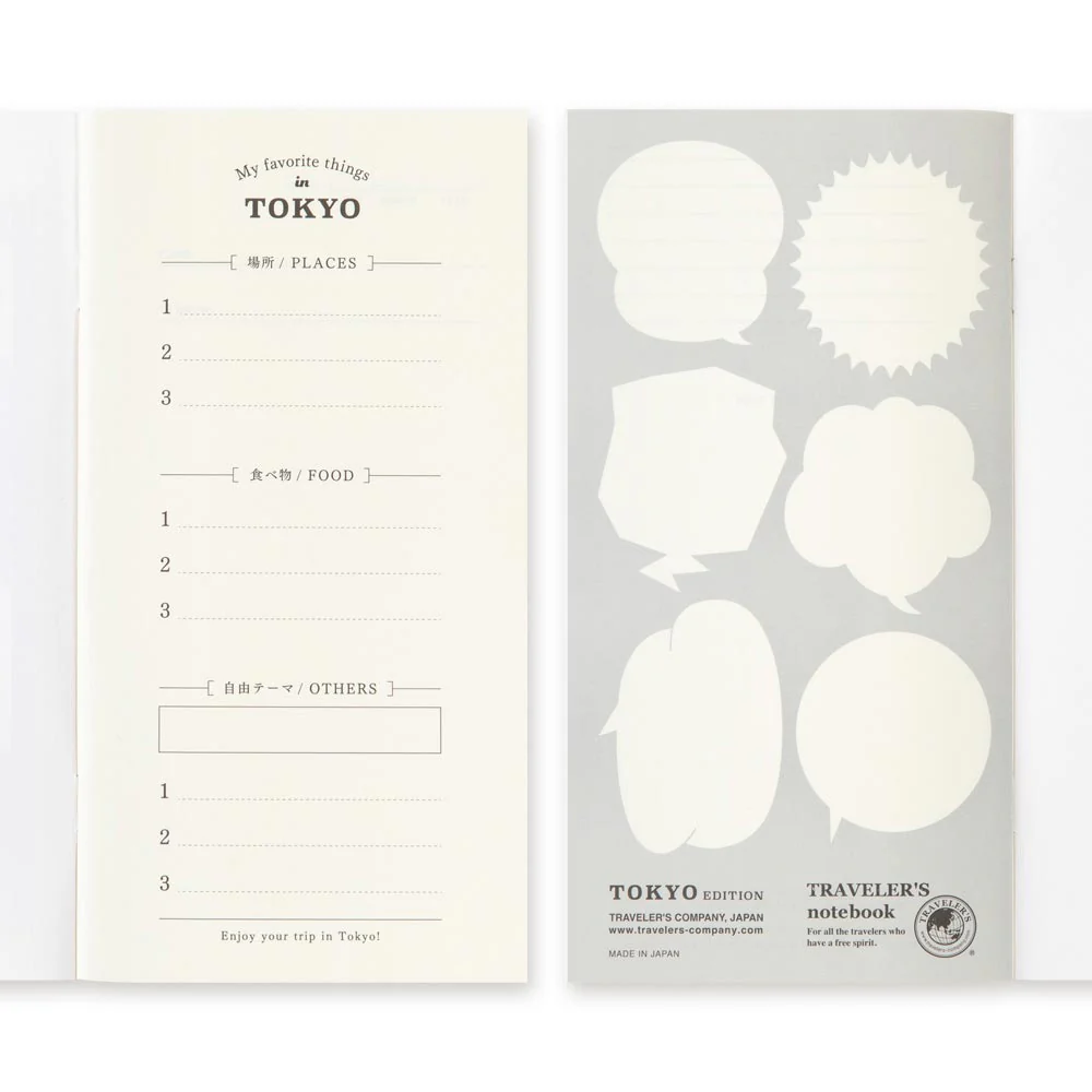 TRAVELER'S COMPANY Traveler's Notebook Refill Tokyo Postcard - Image 4