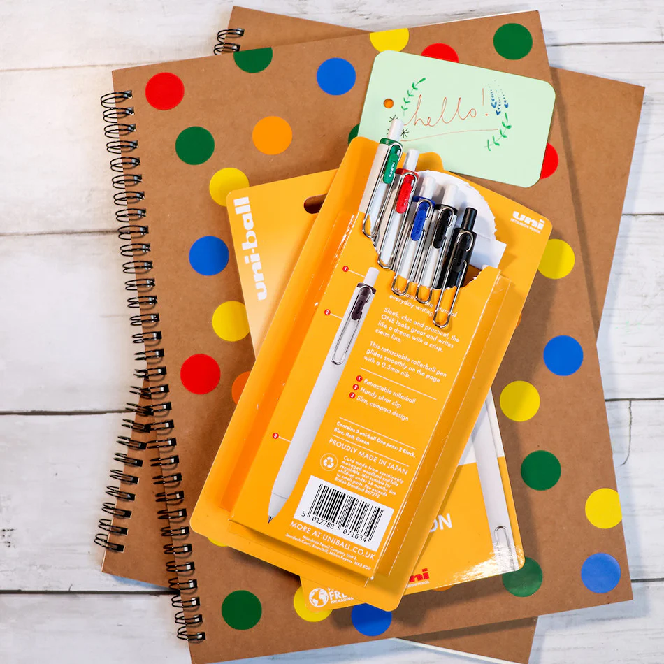 Uni-ball On Point One Intention Gel Pen 5 Pack - Image 2