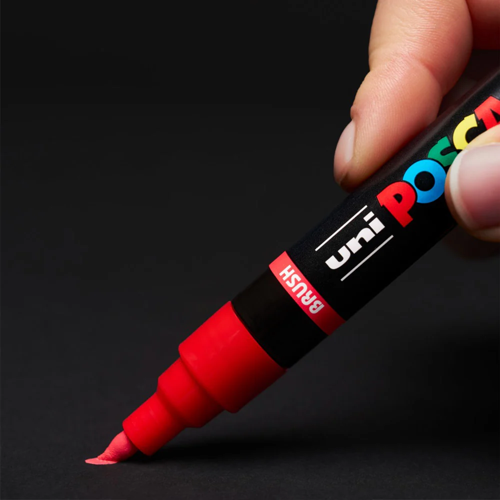Uni POSCA Brush Marker Pen PC-5BR Medium - Image 3